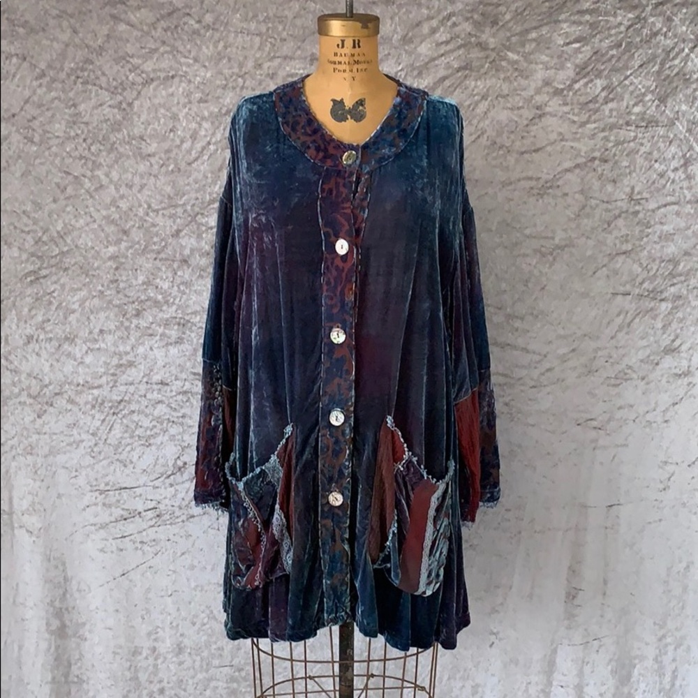 Two head studios flowy tunic blouse dress size M